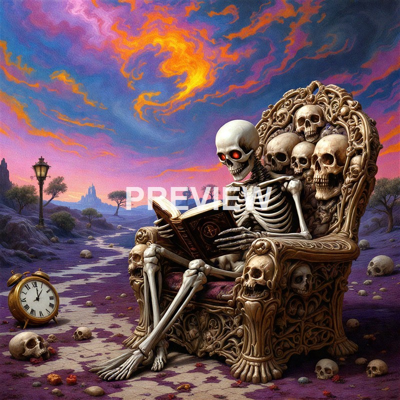 a-red-eyed-skeleton-sits-on-a-skull-chair-and-reads-a (5)_250320211448_Filename Text 2_01147_Filename Text 3_result